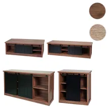 Mendler HWC-K75 TV-Rack 0 cm Braun Holz, Spanplatte