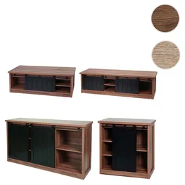Mendler HWC-K75 TV-Rack 0 cm Braun Holz, Spanplatte