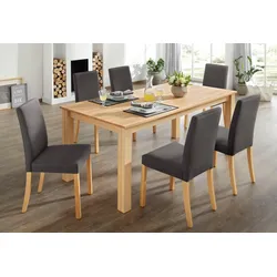 Essgruppe HOME AFFAIRE, braun, Kunstleder, Sitzmöbel-Sets