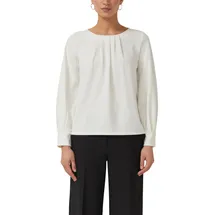 s.Oliver Bluse aus Jersey-Crêpe mit Faltendetails - 38