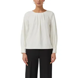 s.Oliver Bluse aus Jersey-Crêpe mit Faltendetails - 38