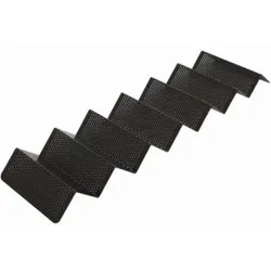 SCHNEIDER Snack-Verkaufsständer, Wellenform, In Wellenform, für die Warenpräsentation im Thekenbereich, Alu, schwarz halbmatt, 580 x 170 mm