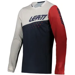 Leatt DBX 4.0 MTB LS Ultraweld FietsTrui, wit-blauw, S Voorman