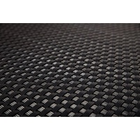 Progresja Polyrattan Balkonsichtschutz - Schwarz 1m x 5m
