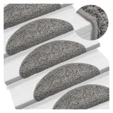 vidaXL Stufenmatte 56 x 17 cm Grau