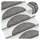 vidaXL Stufenmatte 56 x 17 cm Grau
