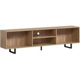 trendteam Sentra TV-Lowboard 184 x 52 x 40 cm Braun Metall/Melamin/Holzwerkstoff