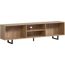 trendteam Sentra TV-Lowboard 184 x 52 x 40 cm Braun Metall/Melamin/Holzwerkstoff