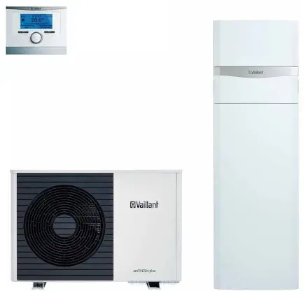 Vaillant Luft/Wasser Wärmepumpe aroTHERM plus VWL mit uniTOWER plus VIH QW, Wärmepumpe: VWL 55