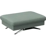 flexlux Pouf FLEXLUX "Glow Sitzhocker, Polsterhocker", blau (sky blau), B:95cm H:81cm T:65cm, Leder, Poufs, Pouf, Hocker mit Stauraum, Fuß Alu