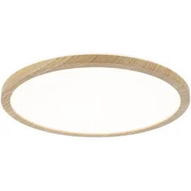 Paulmann 71028 LED Panel Atria Shine Backlight IP44 rund Holzoptik 16 W Holz