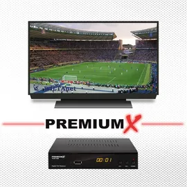 Premium X PremiumX HD 521 B FTA Digital SAT TV-Receiver DVB-S2 HDMI SCART USB 12V externe Netzteil