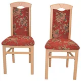 moebel-direkt-online Esszimmerstuhl Alice I (2er Set), 2er Set rot