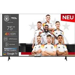 TCL LED-Fernseher "75V6CX1", E (A-G), schwarz, 75, Fernseher