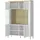 Möbel Kraft Vitrine 110,4 x 169 x 40 cm Weiß