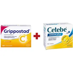Grippostad C + Cetebe Abwehr plus Vitamin C+vitamin D3+zink