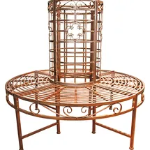 Lomadox Garda-120 121 x 112 x 121 cm Rost-Bronze