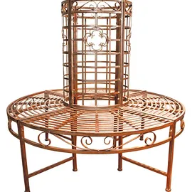 Lomadox Garda-120 121 x 112 x 121 cm Rost-Bronze