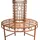 Lomadox Garda-120 121 x 112 x 121 cm Rost-Bronze