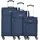 nowi Edinburgh Koffer-Set 3-tlg. blau