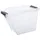 PLAST TEAM Vertriebs GmbH Aufbewahrungsbox 58 l 1-tlg. Grau/Transparent
