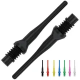 BULL'S Tufflex Soft Tips 2BA Schwarz, 1000 Stück