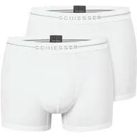 SCHIESSER Cotton Flex Trunks Weiß M 2er Pack