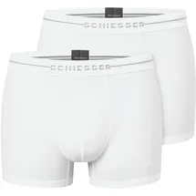SCHIESSER Cotton Flex Trunks Weiß M 2er Pack