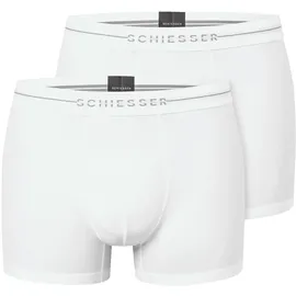 SCHIESSER Cotton Flex Trunks Weiß M 2er Pack