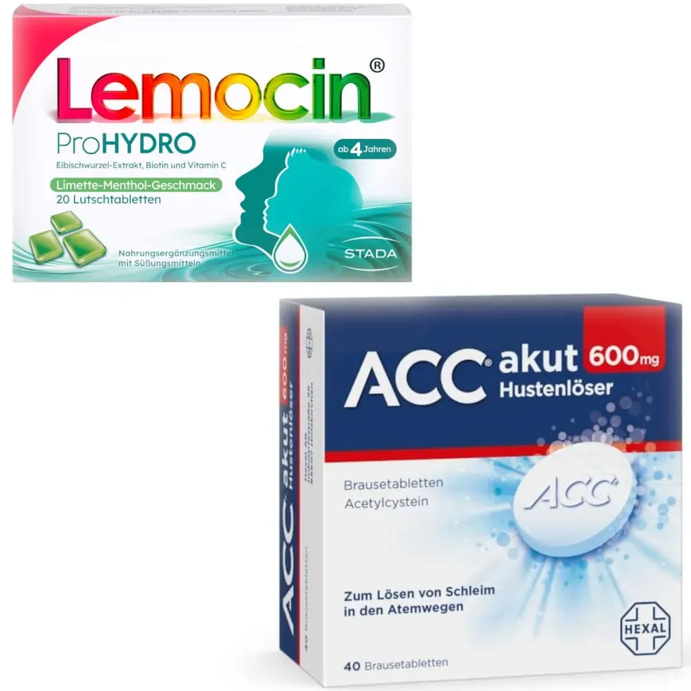 ACC akut 600mg Hustenlöser + Lemocin ProHYDRO 1 Sparset