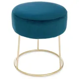 BIZZOTTO Hocker Clarissa in Samt-Optik, Blau