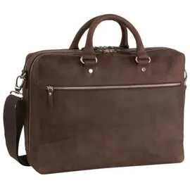 LEONHARD HEYDEN Salisbury Aktentasche Leder 40 cm Laptopfach braun