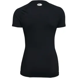 Under Armour HeatGear Kompressionsshirt Damen 001 black/white XXL