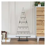 vidaXL Weihnachtsbaum Metall Schwarz 90 cm