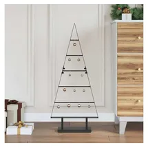 vidaXL Weihnachtsbaum Metall Schwarz 90 cm