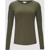 S.Oliver - Longsleeve aus Baumwollstretch, Damen, Grün, 42