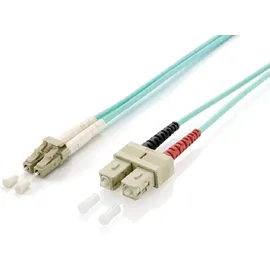 Equip LWL Patchkabel LC->SC 50/125μ OM3 Turq Polybeutel