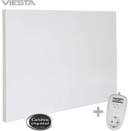 Viesta Infrarot Wandheizung mit Thermostat [inkl. TH10 thermostat] - Infrarotheizung Wandmontage Heizkörper – Carbon Crystal Infrarotheizung