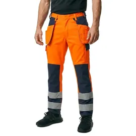 Mascot Almas Handwerkerhose, hi-vis orange/marine 82C60