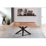 möbelliebling Quincy 160 x 77 x 85 cm Akazie natur/schwarz