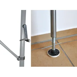 Angerer Klemmmarkise Premium 200 cm dunkelgrau/weiß