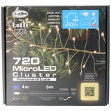 AccuCell Micro LED-Lichterkette 'Cluster' 720 flg. warmweiß 55315