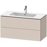 Duravit Waschtischunterschrank L-Cube 102x48,1cm, Tau matt, 2 Schub., wandhängend