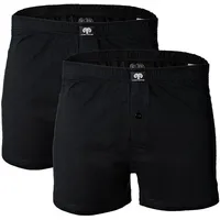 CECEBA Herren Shorts, 2er Pack Schwarz XL