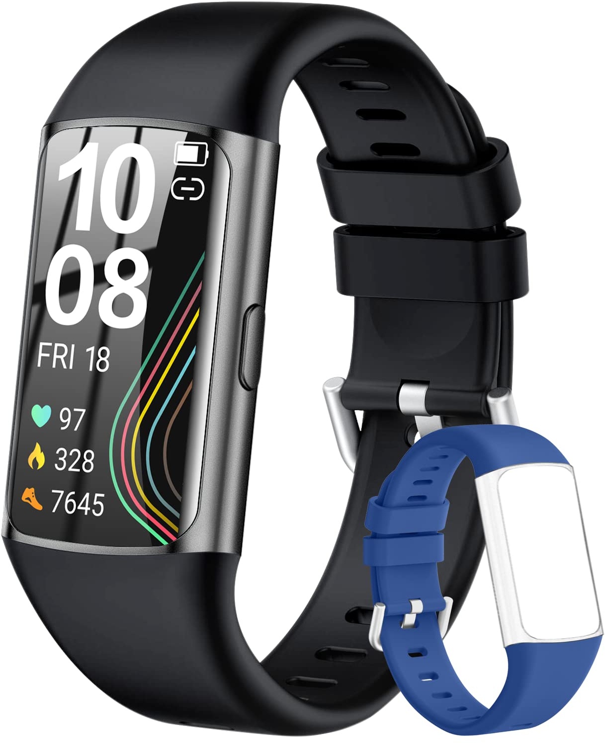 ECOSOON Smartwatch, 1.47" Touchscreen Fitnessuhr IP68 Wasserdicht Fitness Tracker Fitness Uhr mit Schrittzähler, Pulsuhr, SpO2, Schlafmonitor, Sportuhr Smart Watch für Damen Herren iOS und Android