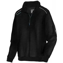 Terrax Workwear Troyer mit kontrastfarbenen Details Schwarz XL