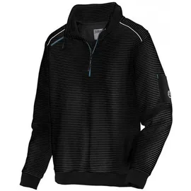 Terrax Workwear Troyer mit kontrastfarbenen Details Schwarz XL
