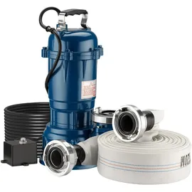 XPOtool Schmutzwasserpumpe 1100 W 15.000 l/h inkl. 20 m Schlauch