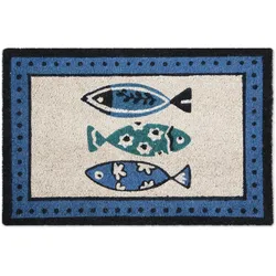 Excelsa Fußmatte Ocean Kokosnuss 60x1,5x40 cm Bunt