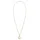 Elli DIAMONDS Halskette Damen Klassisch Perle mit Diamant 0,055 ct. Gelbgold